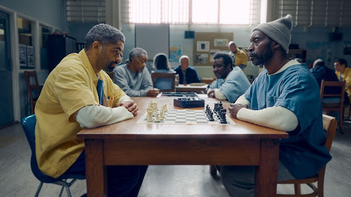 Kingsley Ben-Adir and Rob Morgan in “Frank & Louis.” (Courtesy of the Sundance Institute)